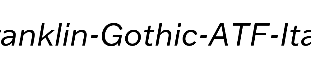 Franklin-Gothic-ATF-Italic