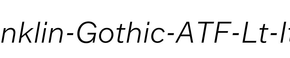 Franklin-Gothic-ATF-Lt-Italic