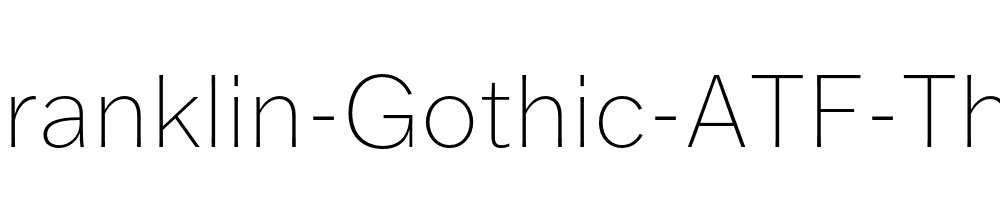 Franklin-Gothic-ATF-Thin