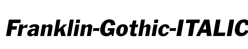 Franklin-Gothic-ITALIC