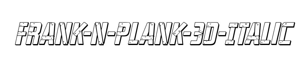 Frank-n-Plank-3D-Italic