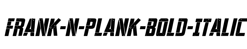 Frank-n-Plank-Bold-Italic