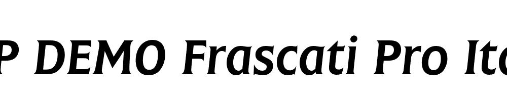 FSP DEMO Frascati Pro Italic