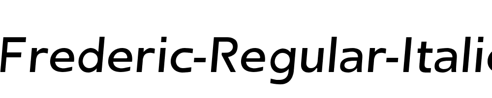 Frederic-Regular-Italic