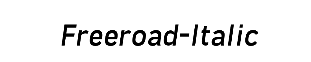 Freeroad-Italic