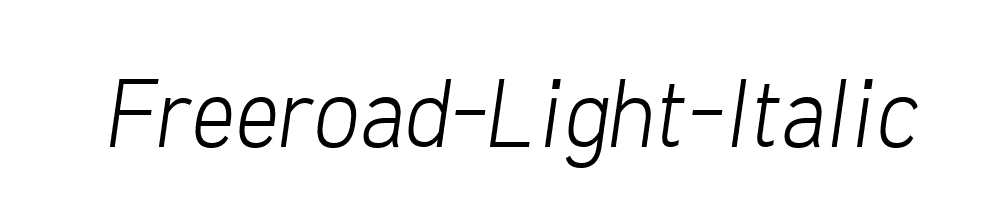 Freeroad-Light-Italic