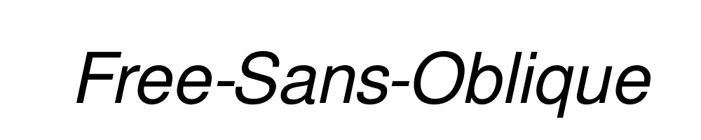 Free-Sans-Oblique