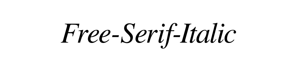 Free-Serif-Italic