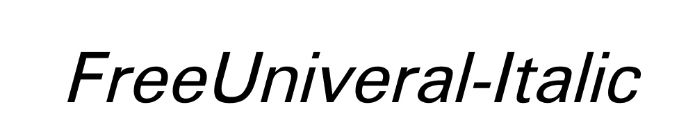 FreeUniveral-Italic