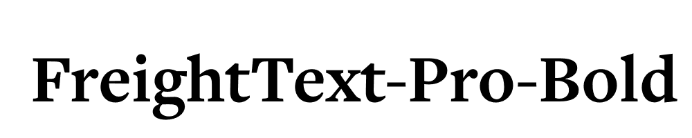 FreightText-Pro-Bold