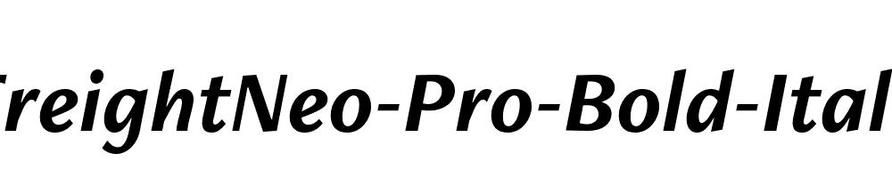 FreightNeo-Pro-Bold-Italic