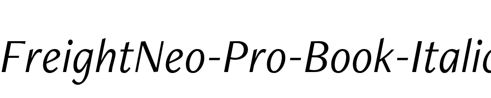 FreightNeo-Pro-Book-Italic