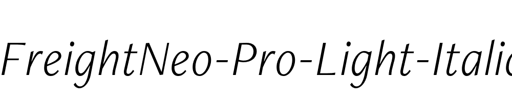 FreightNeo-Pro-Light-Italic