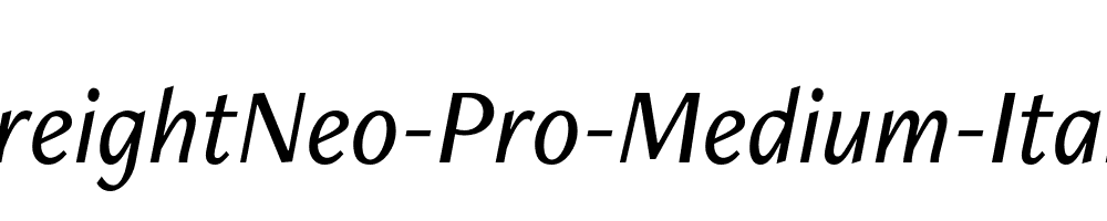 FreightNeo-Pro-Medium-Italic