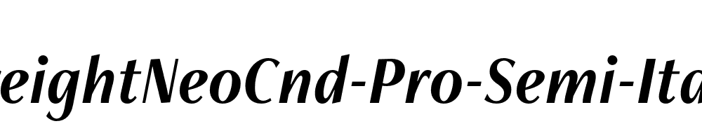 FreightNeoCnd-Pro-Semi-Italic