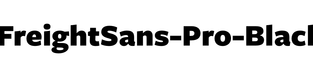 FreightSans-Pro-Black