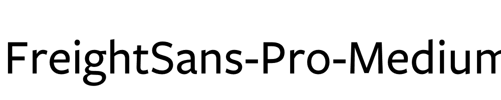 FreightSans-Pro-Medium