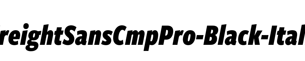 FreightSansCmpPro-Black-Italic