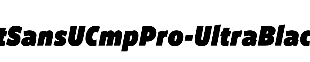 FreightSansUCmpPro-UltraBlack-Italic