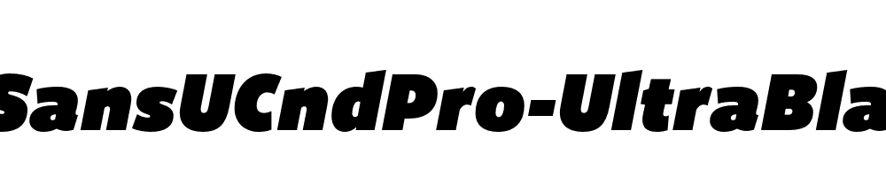 FreightSansUCndPro-UltraBlack-Italic