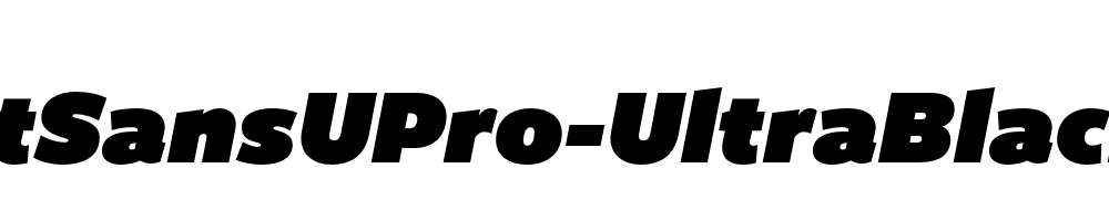 FreightSansUPro-UltraBlack-Italic