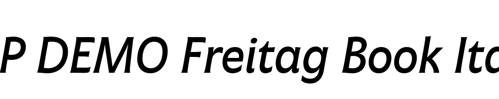 FSP DEMO Freitag Book Italic