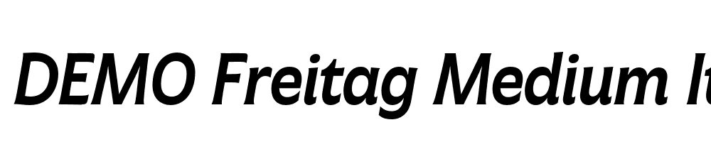 FSP DEMO Freitag Medium Italic