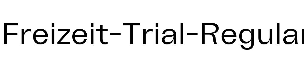 Freizeit-Trial-Regular