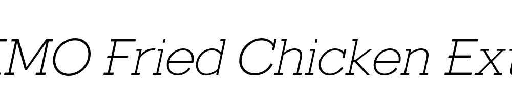 FSP DEMO Fried Chicken ExtLt Italic