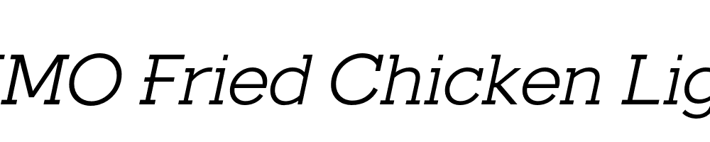 FSP DEMO Fried Chicken Light Italic