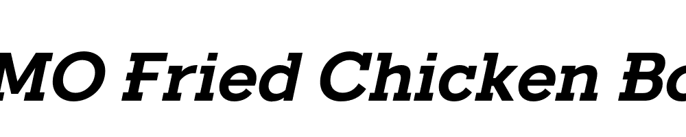 FSP DEMO Fried Chicken Bold Italic