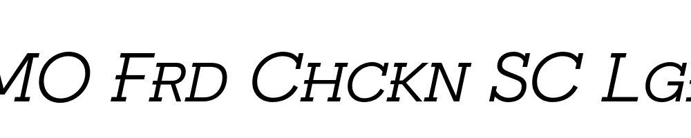 FSP DEMO Frd Chckn SC Lght Italic