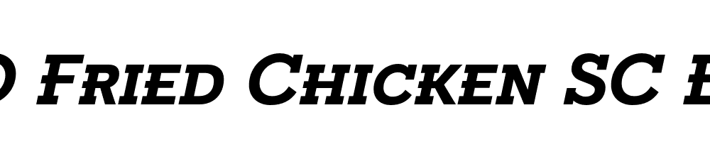 FSP DEMO Fried Chicken SC Bold Italic