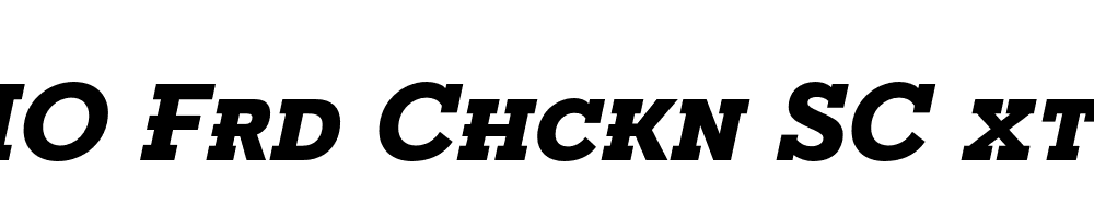 FSP DEMO Frd Chckn SC xtBd Italic