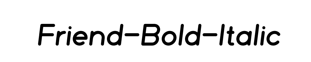 Friend-Bold-Italic