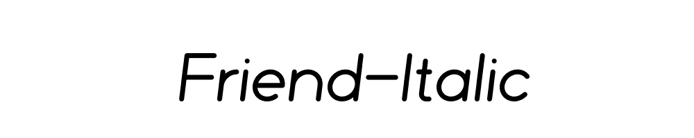 Friend-Italic