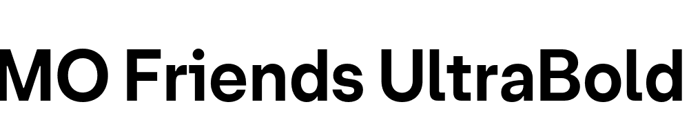 FSP DEMO Friends UltraBold Regular