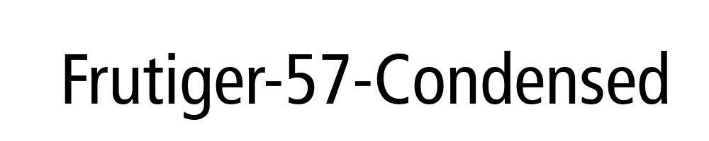 Frutiger-57-Condensed