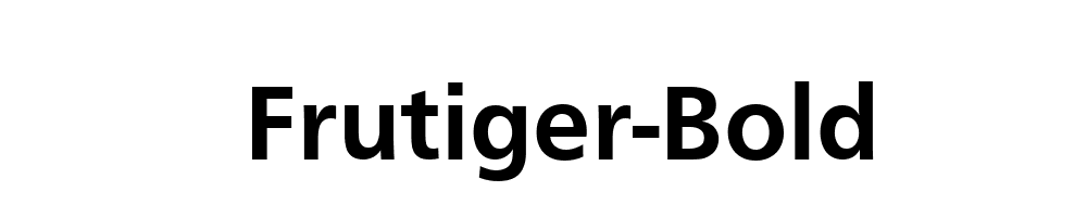 Frutiger-Bold