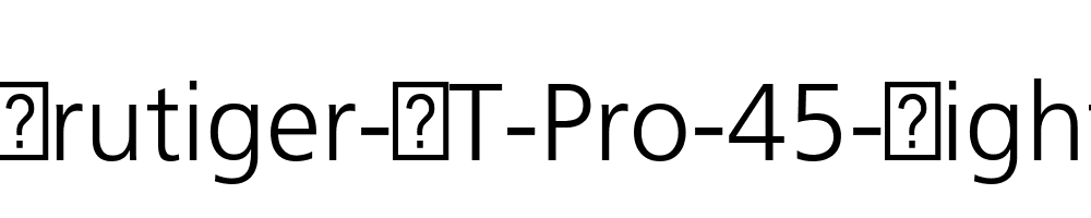 Frutiger-LT-Pro-45-Light