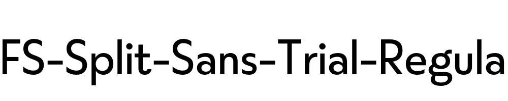 FS-Split-Sans-Trial-Regular