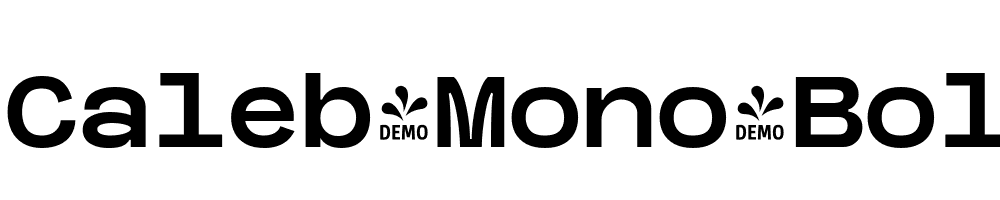 FSP-DEMO-Caleb-Mono-Bold-Regular