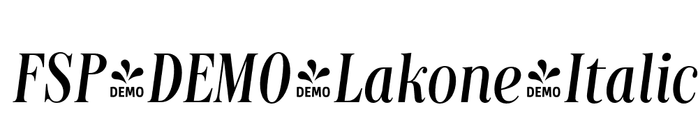 FSP-DEMO-Lakone-Italic