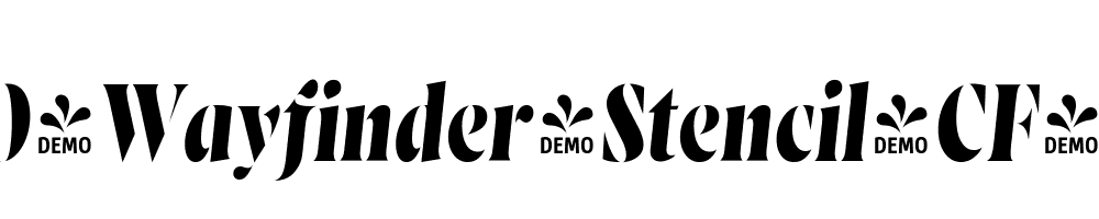 FSP-DEMO-Wayfinder-Stencil-CF-Bold-Italic