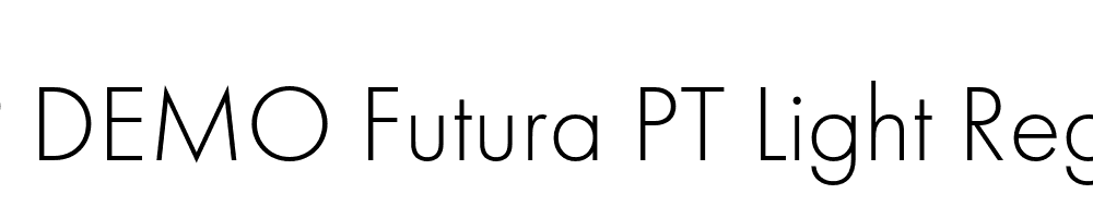 FSP DEMO Futura PT Light Regular