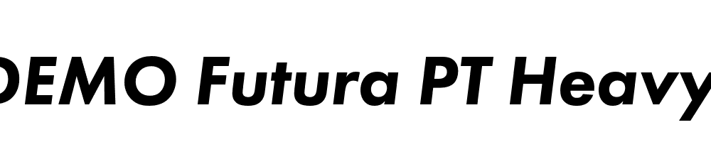 FSP DEMO Futura PT Heavy Italic