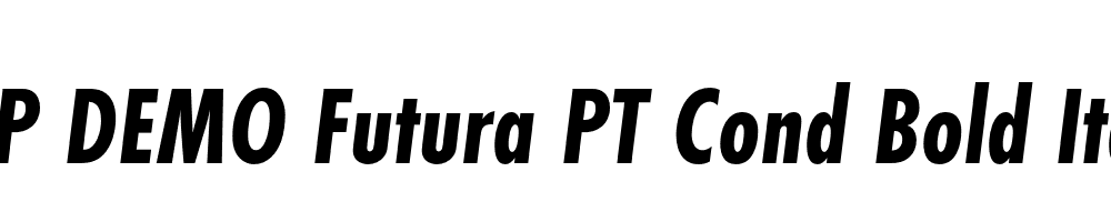 FSP DEMO Futura PT Cond Bold Italic