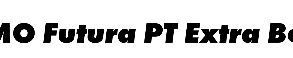 FSP DEMO Futura PT Extra Bold Italic