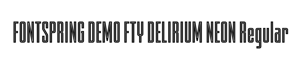  DEMO FTY DELIRIUM NEON Regular