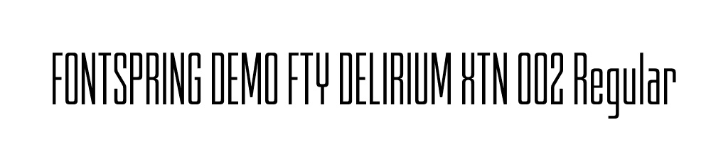  DEMO FTY DELIRIUM XTN 002 Regular